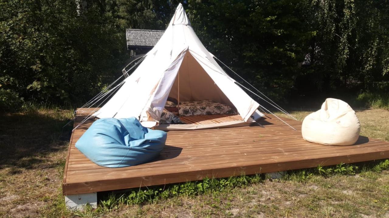 Hotel Glamping Fluffy Horns - Glempings Pukainie Ragi Plieņciems Esterno foto