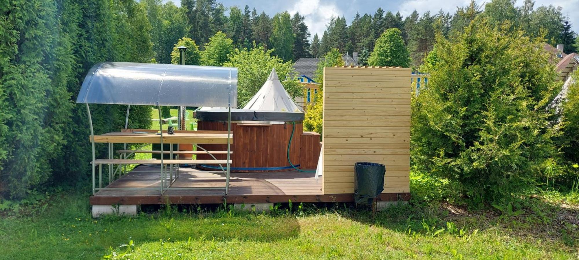 Hotel Glamping Fluffy Horns - Glempings Pukainie Ragi Plieņciems Esterno foto